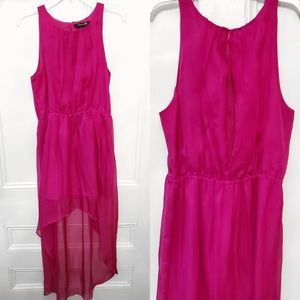 Forever 21 high low pink dress with back cut out